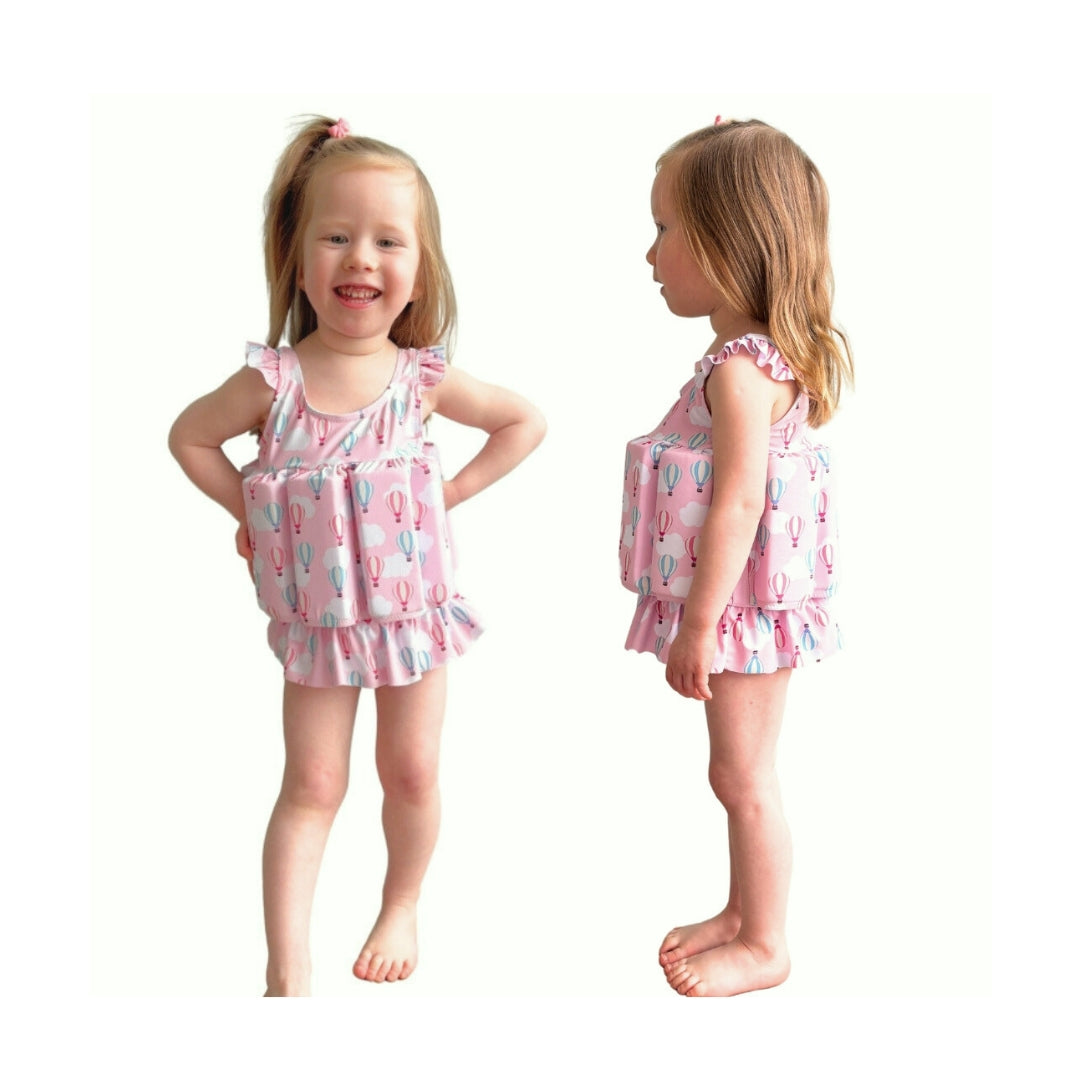 Maillot de Bain fille aide à la flottabilité Anti-UV