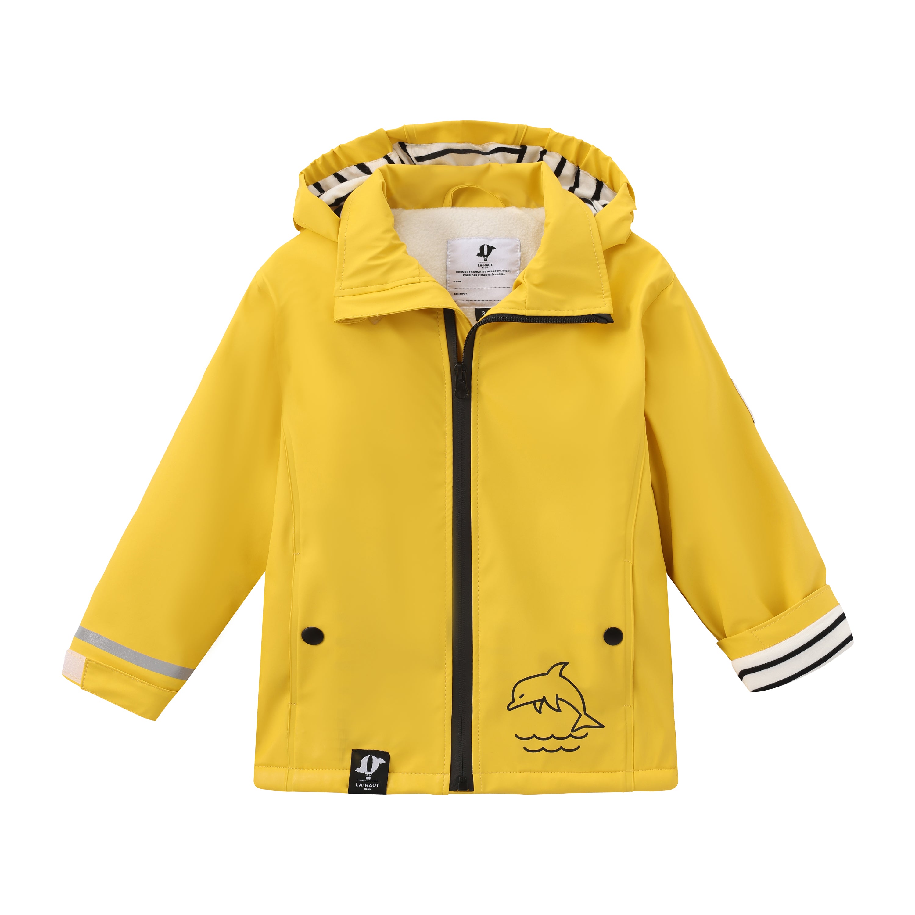 Ciré imperméable doublure polaire - Jaune
