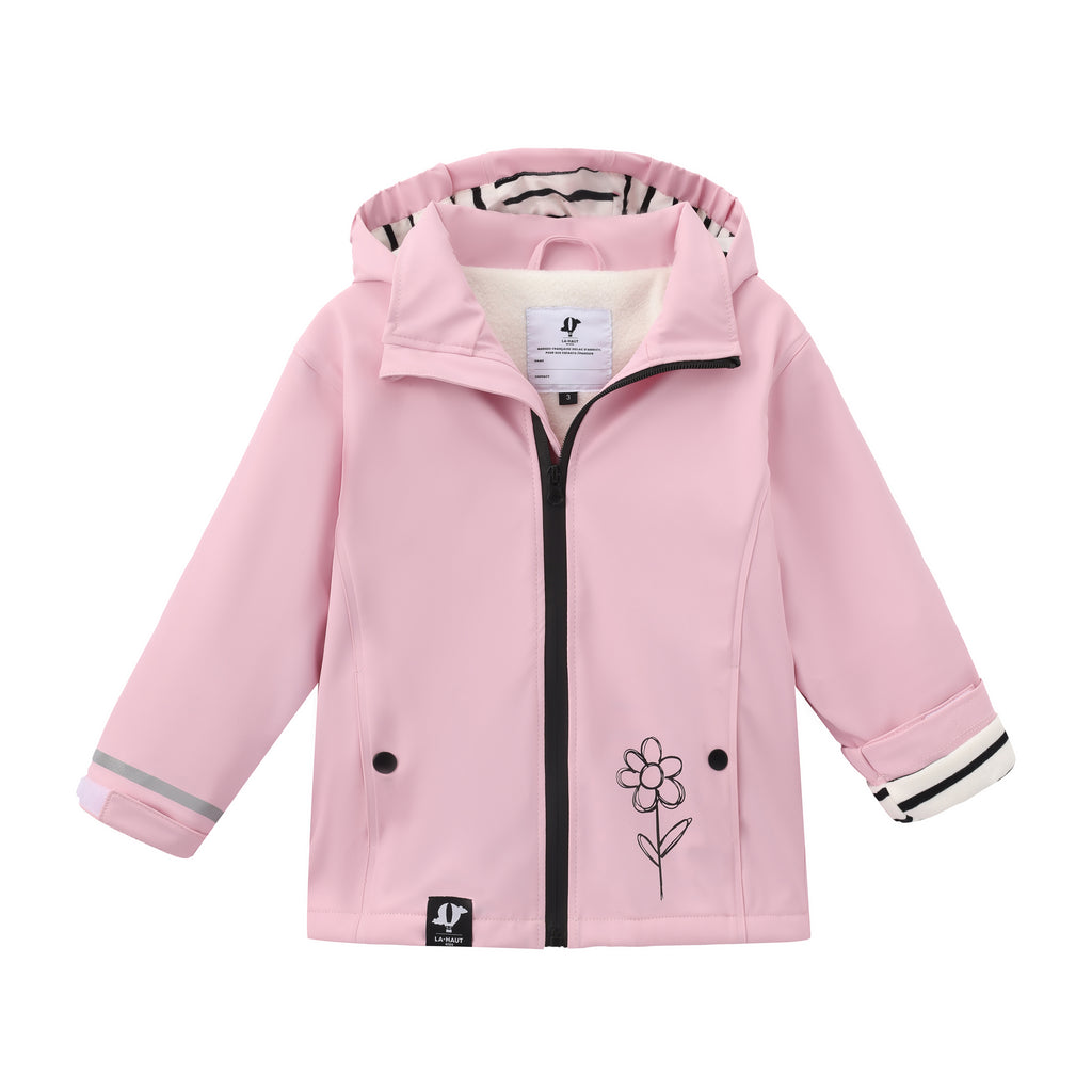 Ciré imperméable doublure polaire - Rose