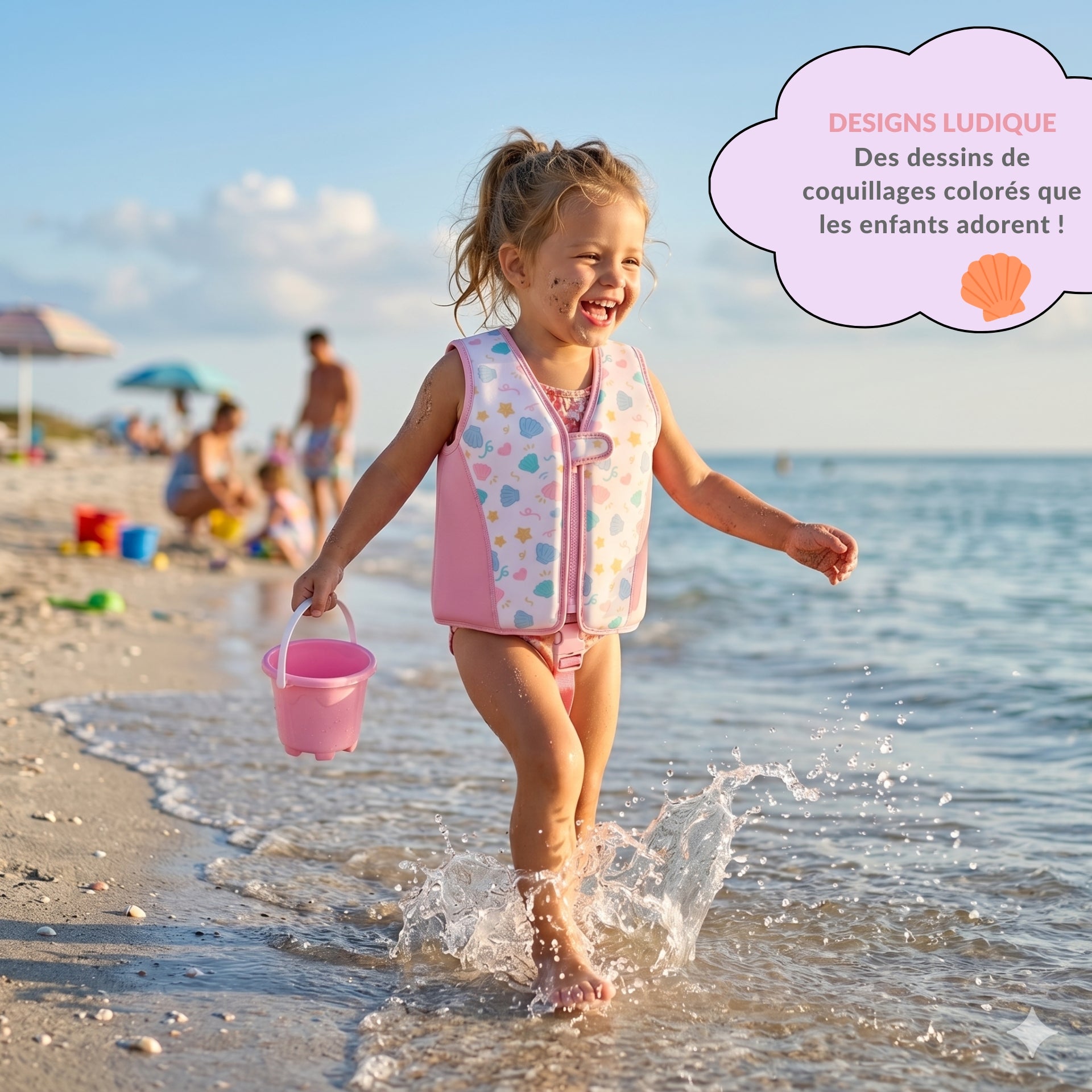 Gilet de Natation aide à la flottabilité - Petits dinousaures 3 à 6ans