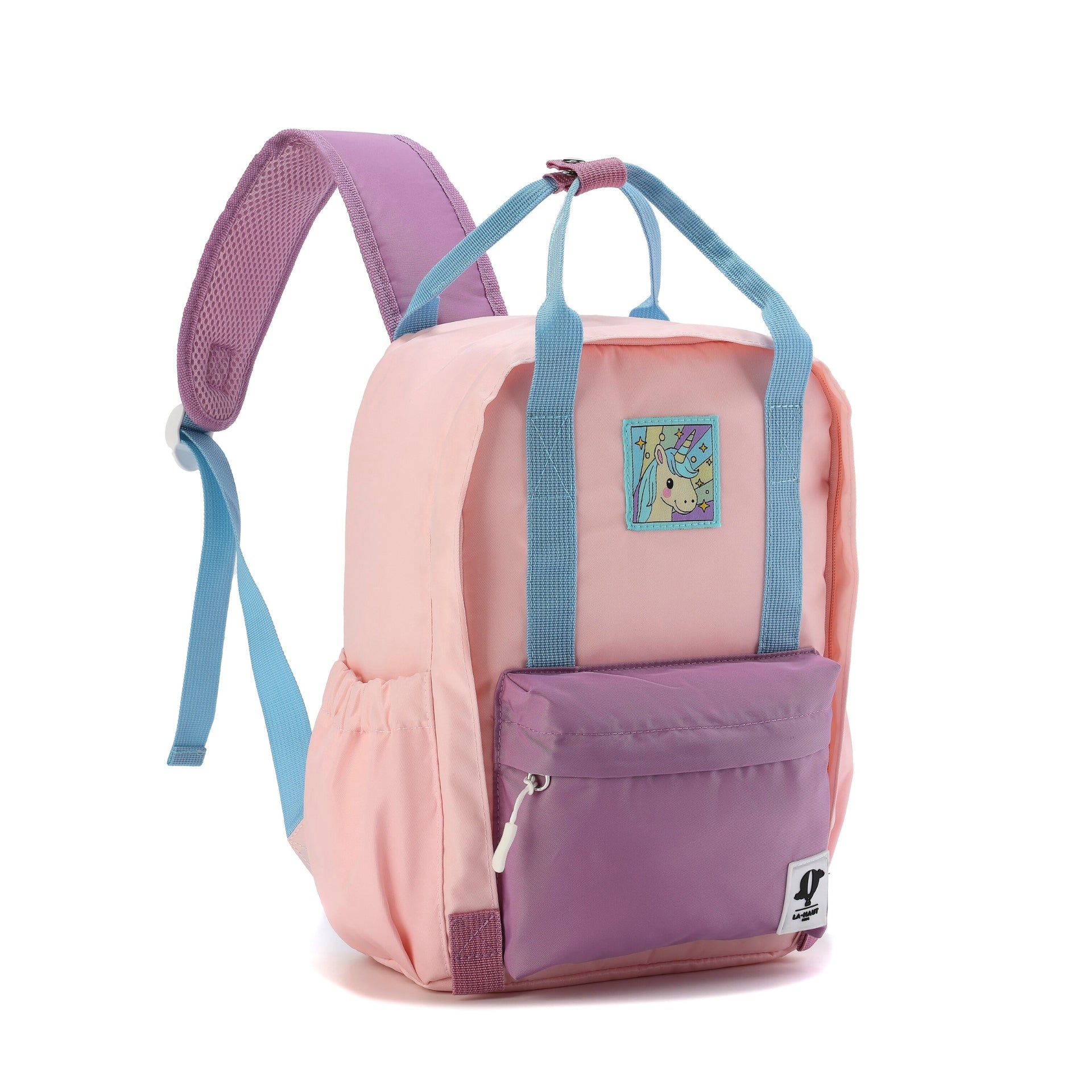 Sac à Dos scolaire hydrofuge en nylon - Rose