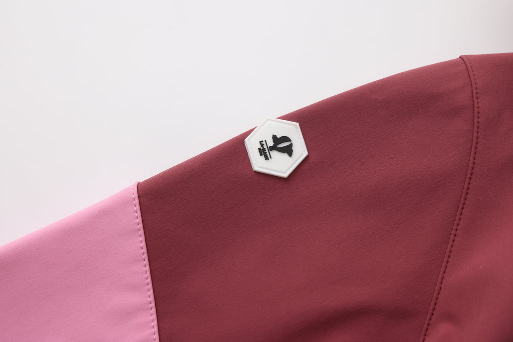 Veste softshell coupe‑vent avec capuche - Rose