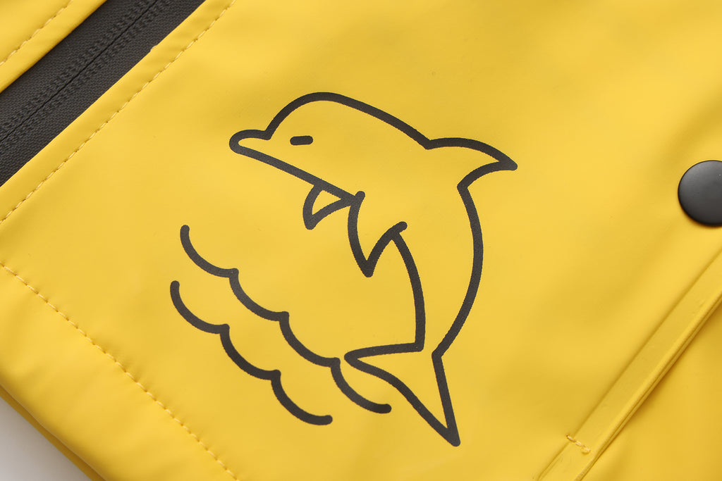 Ciré imperméable doublure polaire - Jaune