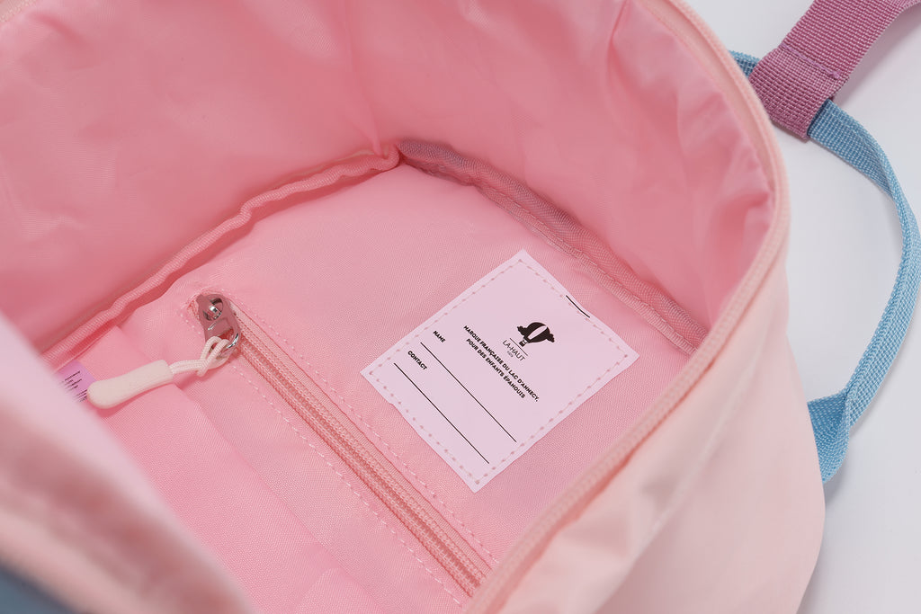 Sac à Dos scolaire hydrofuge en nylon - Rose