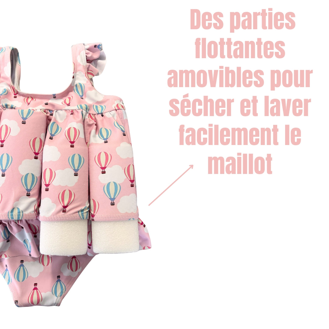 Maillot de Bain fille aide à la flottabilité Anti-UV