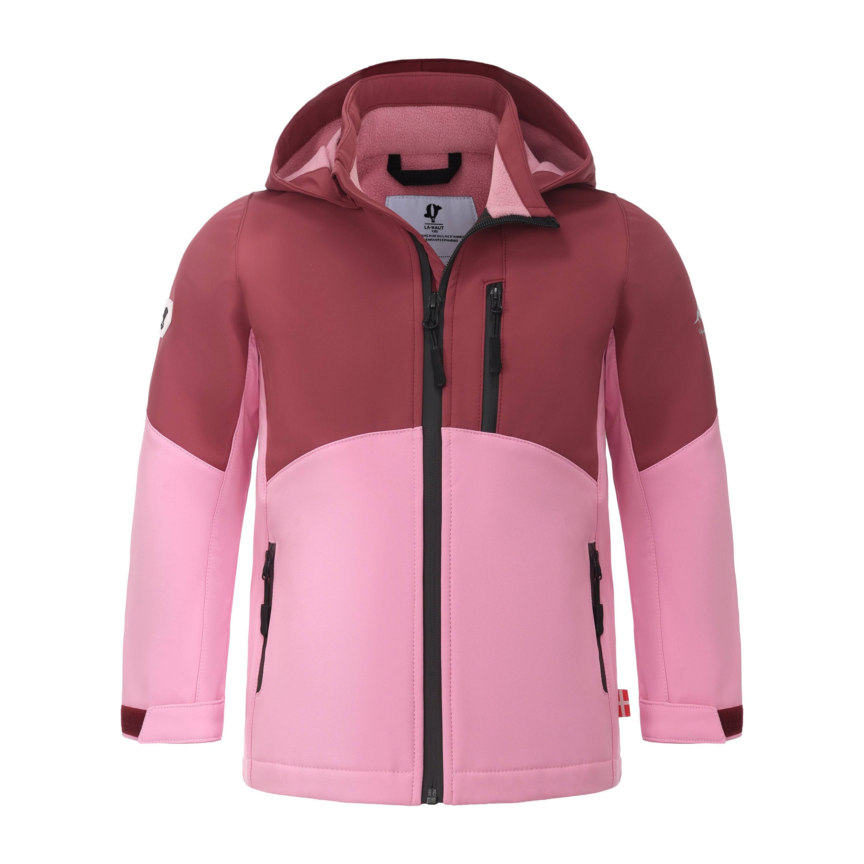Veste softshell coupe‑vent avec capuche - Rose