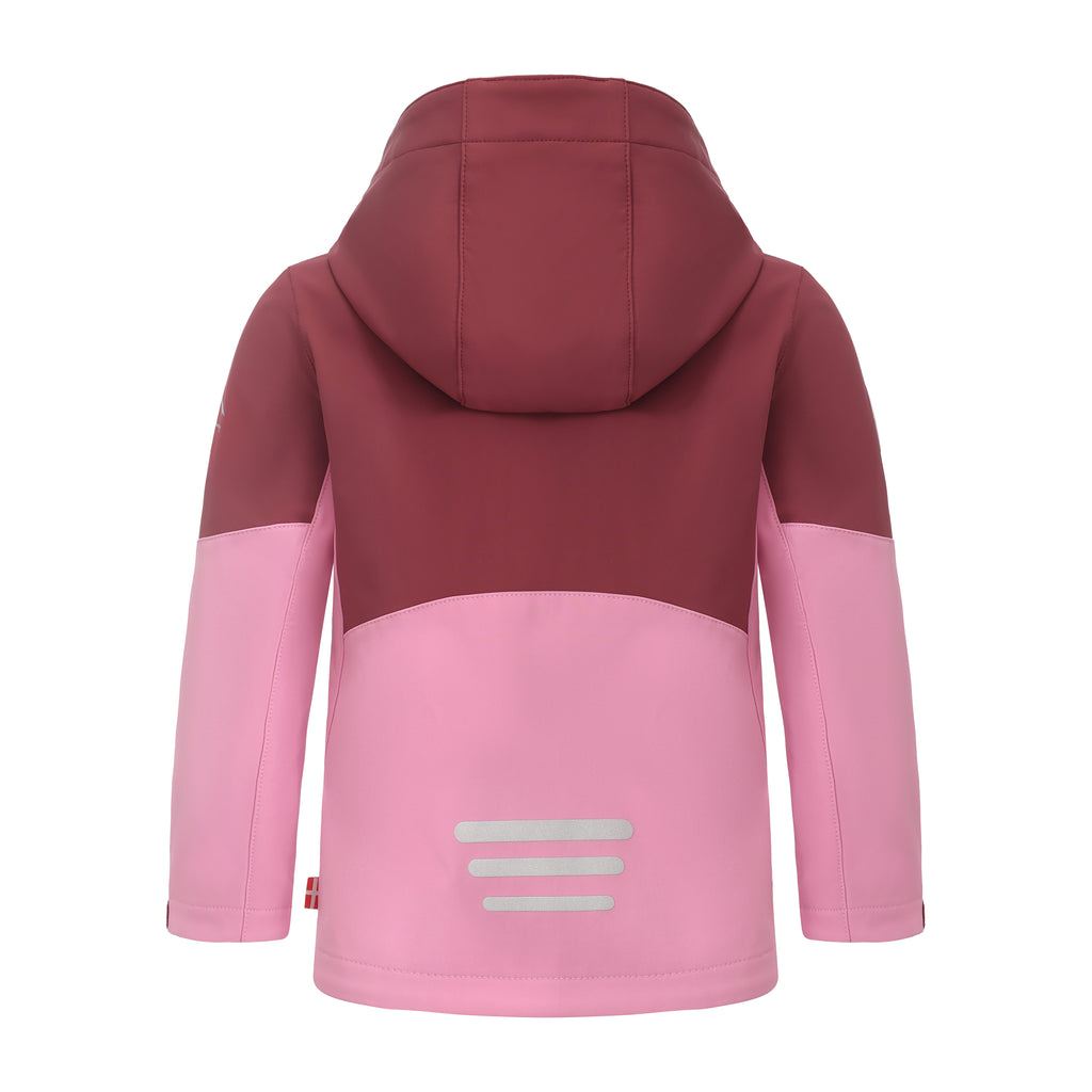 Veste softshell coupe‑vent avec capuche - Rose