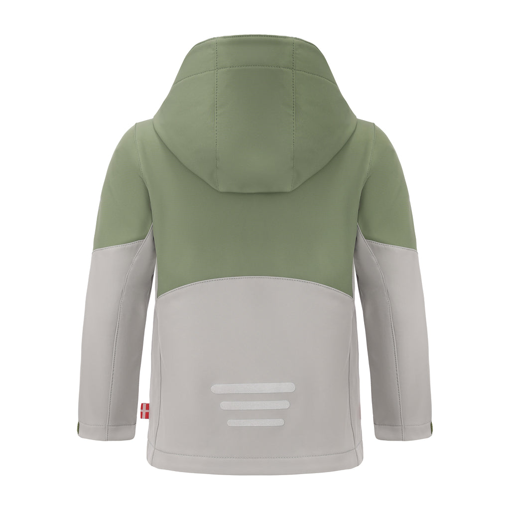 Veste softshell coupe‑vent avec capuche - Vert