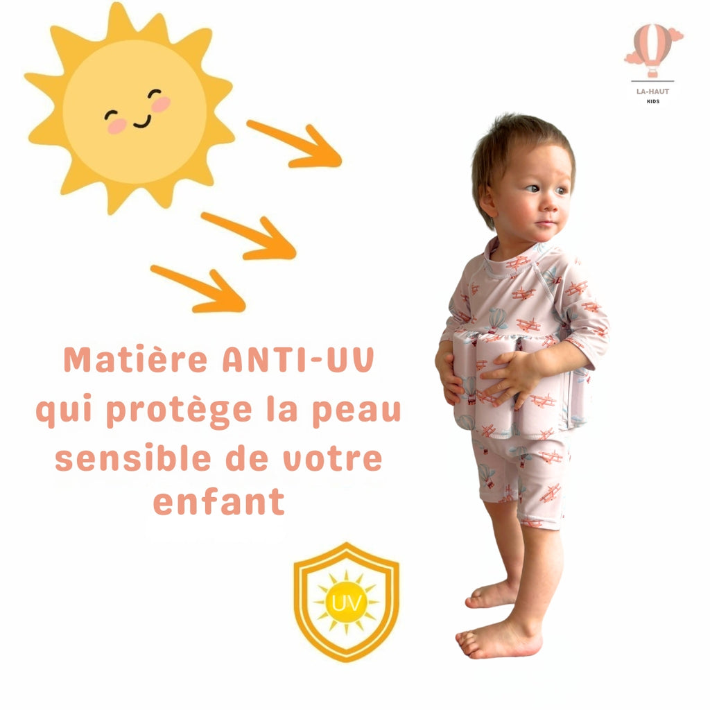 Maillot de Bain garçon aide à la flottabilité Anti-UV