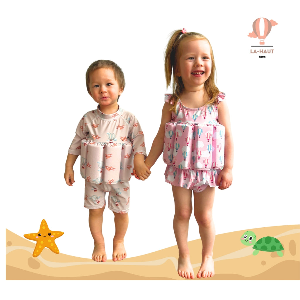 Maillot de Bain fille aide à la flottabilité Anti-UV